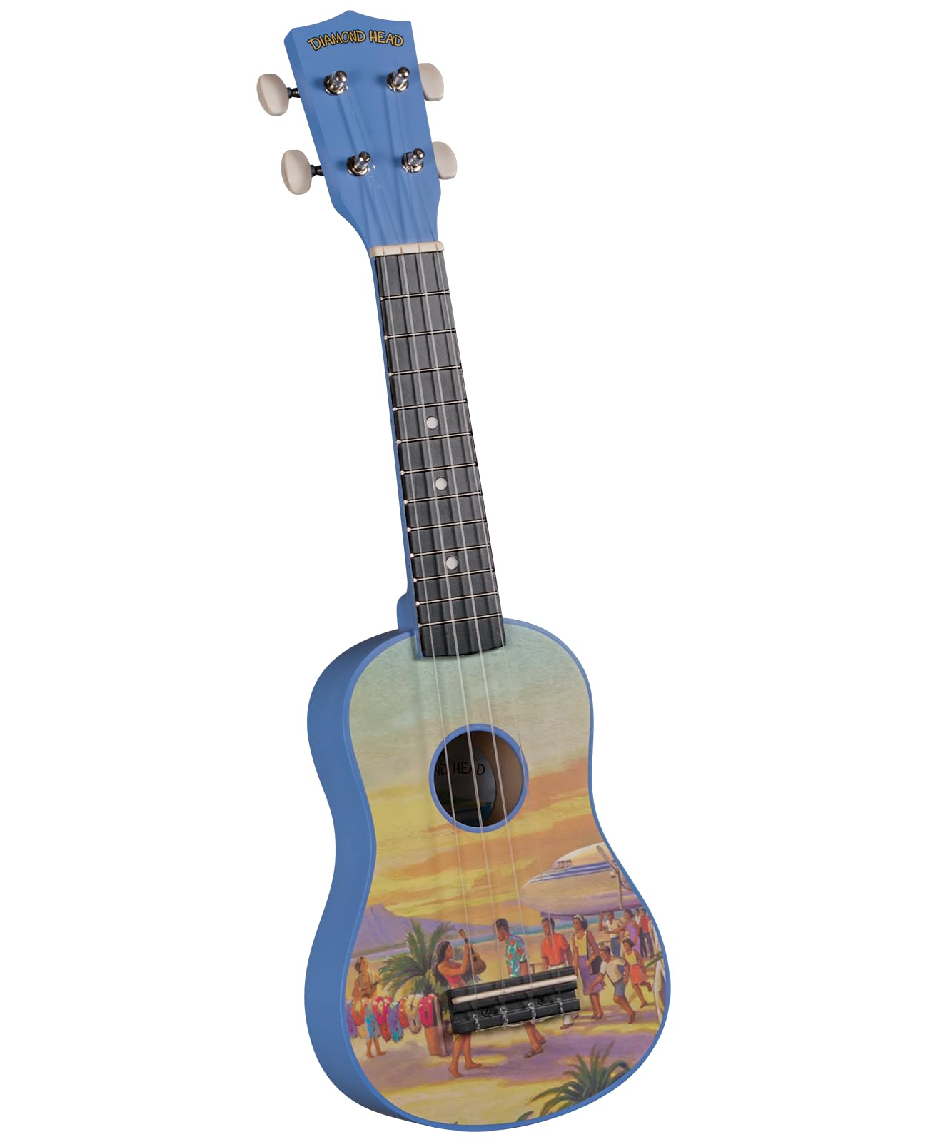 Diamond Head DU-133 Vintage Series Soprano Ukulele - Vintage Hawaii,Blue