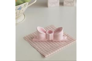 1 PC Pink & Yellow Bowknot Candlestick - Decorative Candle Holder, Centerpiece Suitable for Dining Tables, Weddings, Dinners 