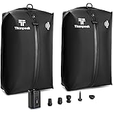 Vacuum Bags for Travel Luggage with Pump, Reusable Space Saver Waterproof Compression Bags for Suitcase,Travel Backpack, Vacuum Seal Packing cube for Storage Organizer Cloth Packing(2PCS + 1PUMP-17L)