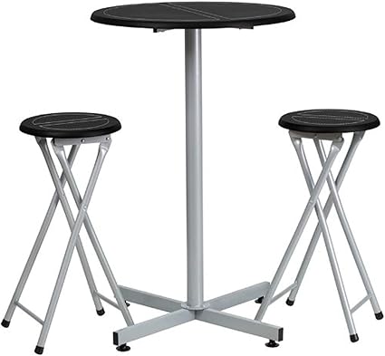 Flash Möbel Bar Höhe Tisch und Hocker Set: Amazon.de: Küche & Haushalt