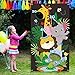Jungle Animals Toss Game with 3 Bean Bags, Fun Indoor and Outdoor Jungle Party Game for Kids and Adults, Jungle Theme Party Decorations and Supplies for Birthday Baby Shower