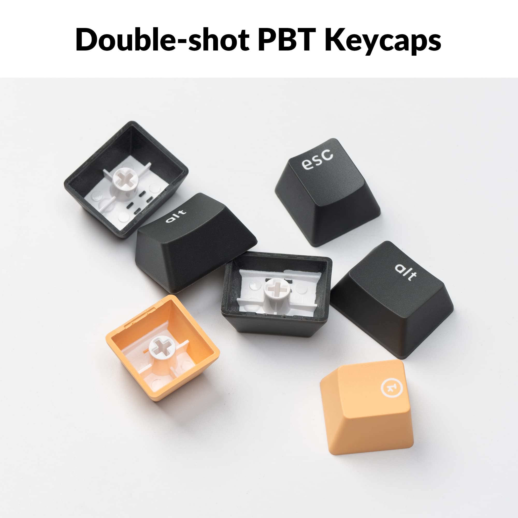 Keychron C1 Pro Custom Wired Mechanical Keyboard, TKL Layout RGB QMK/VIA Programmable Macro with Hot-swappable K Pro Red Switch OEM Profile Double-Shot PBT Keycaps Compatible for Mac Windows Linux