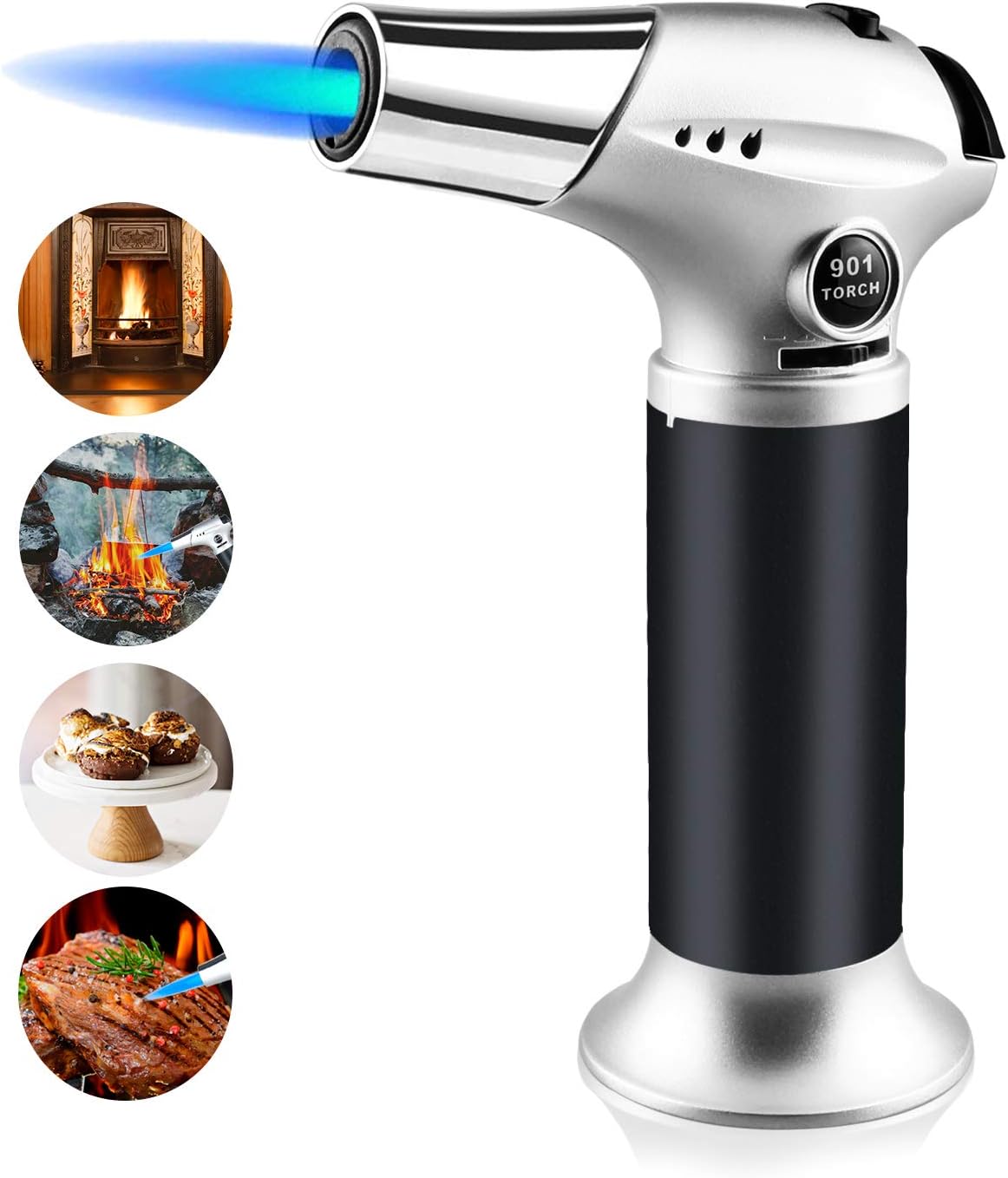 Woputne Blow Torch, Cooks Kitchen Blow Torch Lighter, Butane Gas Refill
