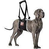 S-ETOVUS Dog Sling for Back Legs, Dog Lift Harness, Magic Tape Dog Sling for Large Dogs Hind Leg Support, Elderly Dog Lifter, Help Canie Hip Arthritis K9 Cruciate Ligament Rehabilitation (Medium)