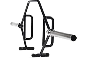 Fitvids Olympic 2-Inch Hex Weight Lifting Trap Bar with Long and Rotating Sleeves, 500-Pound Capacity, Open ​or Close Design, Alloy Steel, ​B​lack