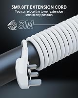 Sameriver Tower Extension Lead 3M 8 AC Outlets 4 USB Ports Surge Pro 13A view 5