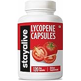 STAY ALIVE Lycopene Supplement for Men 60mg, Natural Tomato Extract Powder, 120 Capsules with 4 Months Supply, 100% Veg Lycopene Complex, Non-GMO and Gluten Free Carotenoid Supplement