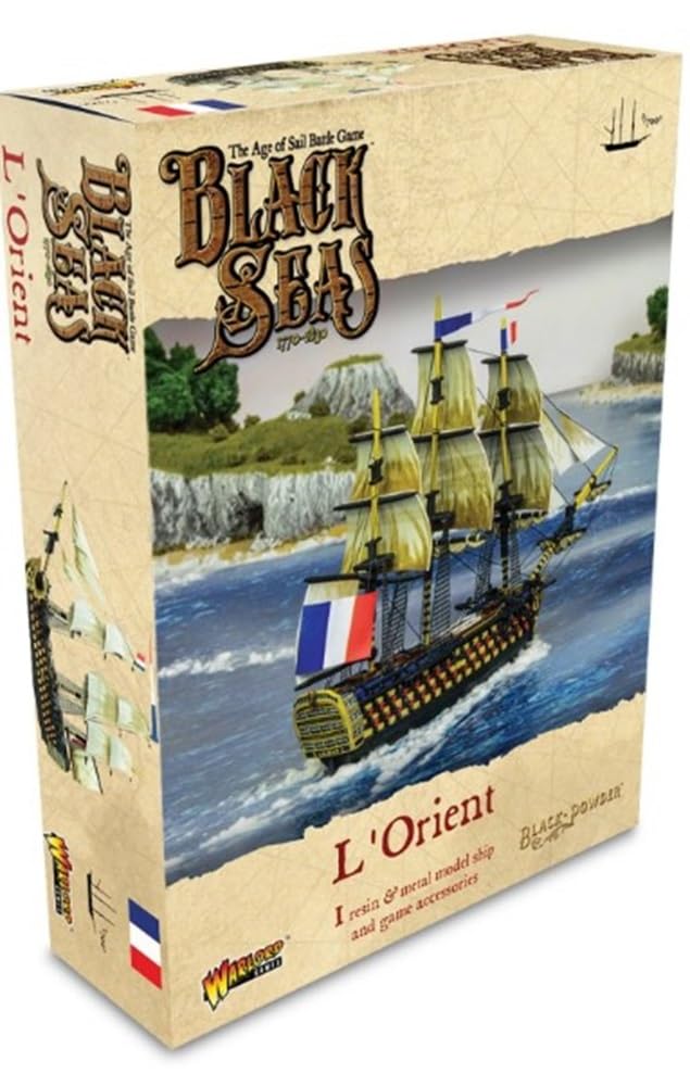 Warlord Games L'Orient 1/700 Scale Miniature for Black Seas Highly Detailed Age of Sail Era Miniatures for Table-top Wargaming
