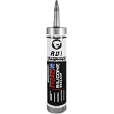 Red Devil 089650 Extreme Temperature HVAC/R Silicone Sealant, 280 ml, Aluminum, 1 Pack, Made in USA