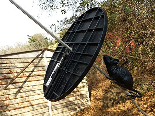 15-in Black Rat Guards Prevent Rats and mice from Climbing Aboard Your