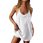 Ebifin Women's Summer Mini Dress Casual Workout Tennis Dress with Shorts Sleeveless Althletic Dresses