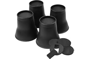 BTSD-home Bed Risers 6 Inch Heavy Duty, Round Furniture Risers for Table Desk College Dorm Sofa Couches TV Stands (4 Pack)