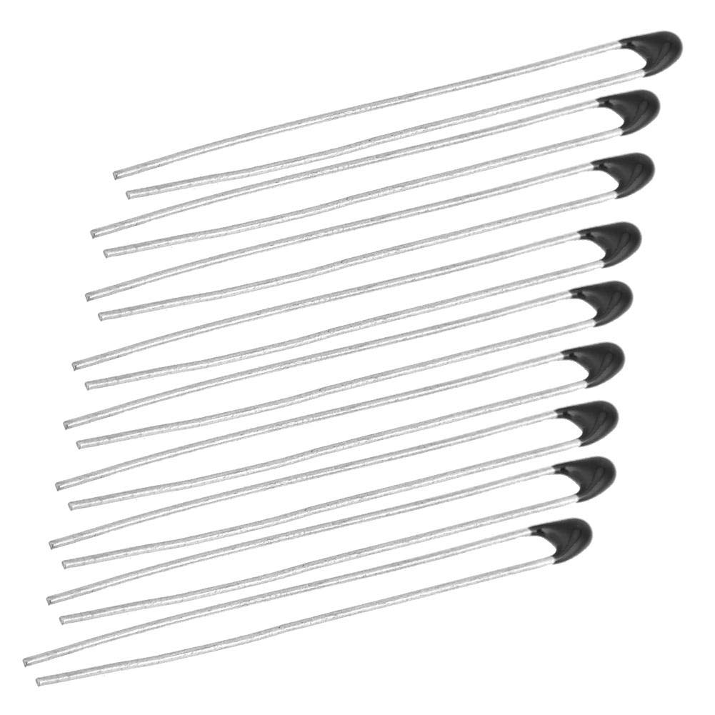 EFFACER 10pcs MF52 NTC Thermistor High Accuracy Temperature Sensor with 30mm Cable, Electrical Systems Thermistor Replacement Parts, Temperature Control(100K-B3950-L30)