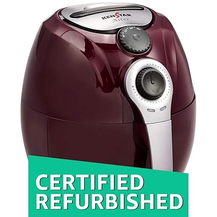 (CERTIFIED REFURBISHED) Kenstar Aster 1500-Watt Oxy Fryer (Cherry Red)