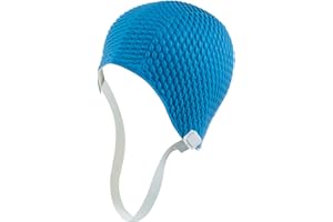 BeeMo Women’s Latex Swim Cap - Rubber Swim Cap - Soft Comfortable Stretch Stylish Low Cut Design Protects Hair from Sun Salt or Chlorine Perfect for Water Activities Optional Chin Strap Available