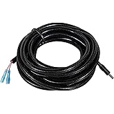 Durable Chew-Resistant Power Cable for Trail Cameras, Compatible with Stealth Cam, Spypoint, Moultrie, Browning, Wildgame Innovations, Muddy, Covert WC20, WC30, Black Gate, etc. 5.5x2.1mm DC Plug, 79"