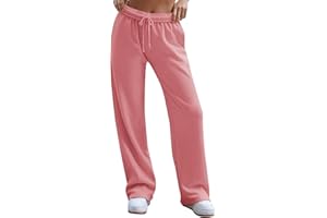 SdGgsgv Womens Sweatpants with Pockets Elastic High Waisted Wide Leg Sweatpants Lightweight Casual Running Yoga Workout Pants