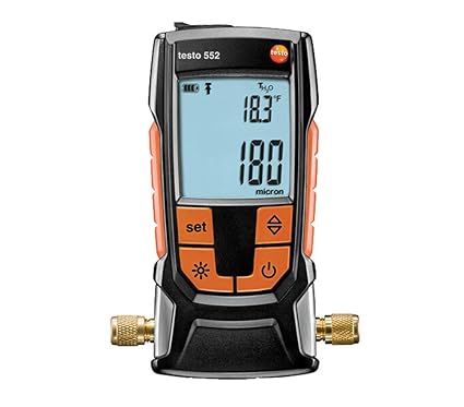 Amazon.com: Testo 552 Digital Vacuum Gauge Micron Gauge with Bluetooth: Automotive