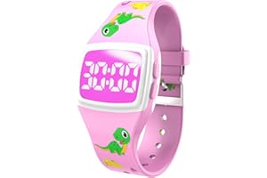 711TEK Toddler Potty Training Watch for Girls – Magnetic Rechargeable Potty Reminder for Kids, Fun Timer Alerts, Waterproof Potty Watch, Soft Adjustable Strap for Stress-Free Potty Training (Pink)