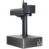 Monport 30W JPT &amp; MOPA Fiber Laser Engraver with 3D &amp; Deep Engraving,6.9"x6.9" Work Area 10,000mm/s Laser Marking Machine for Metal Color Marking BSLcad Included for Jewelry, Metal, Leather, Dog Tags