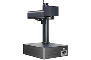 Monport 60W JPT & MOPA Fiber Laser Engraver with 3D & Deep Engraving,6.9"x6.9" Work Area 10,000mm/s Laser Marking Machine for Metal Color Marking BSLcad Included for Jewelry, Metal, Leather, Dog Tags