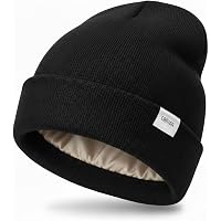 YANIBEST Satin Lined Beanie for Women Reduce Frizz Winter  display picture 1