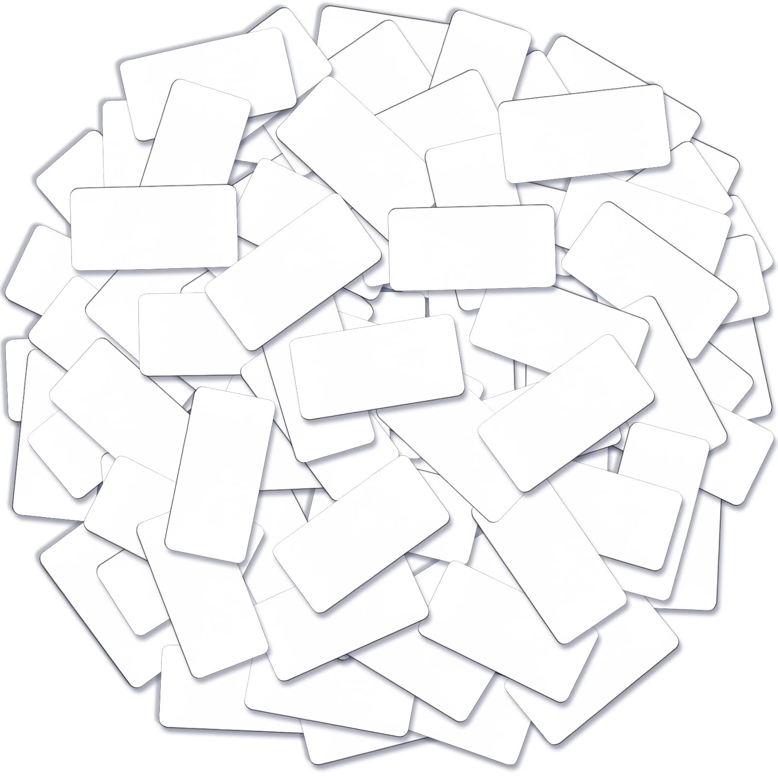 Zayvor 60PCS Magnetic Dry Erase Labels Name Plate Tags Magnetic Label Stickers Sticky Labels,Writable Magnet Sheets,Blank Write On Magnets for Whiteboards Locker Refrigerator (2 x 1 Inch)