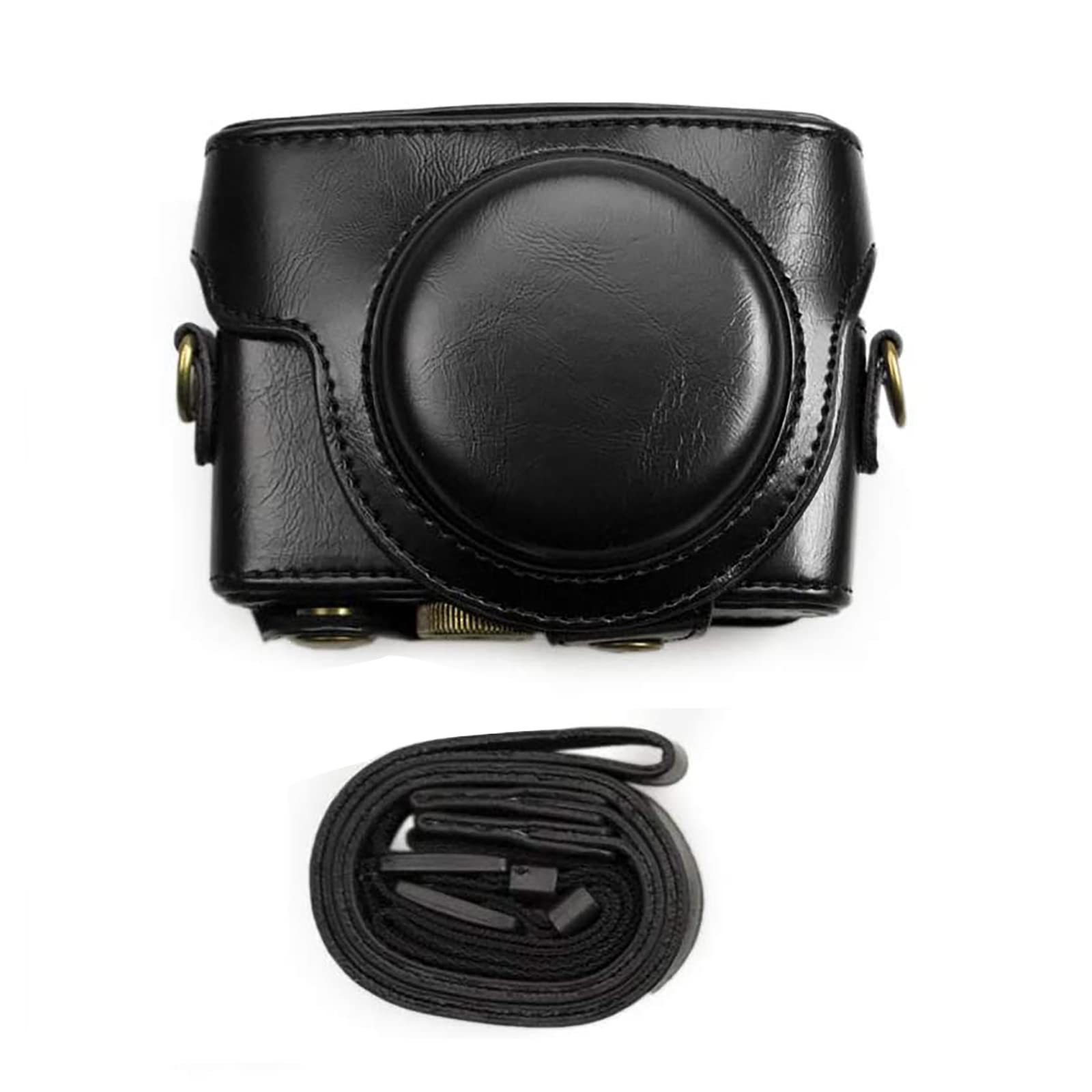 kinokoo Camera Case for Sony DSC-RX100 VII RX100 VI RX100 V RX100 IV RX100 III RX100 II RX100 PU Leather Camera Bag (Black)