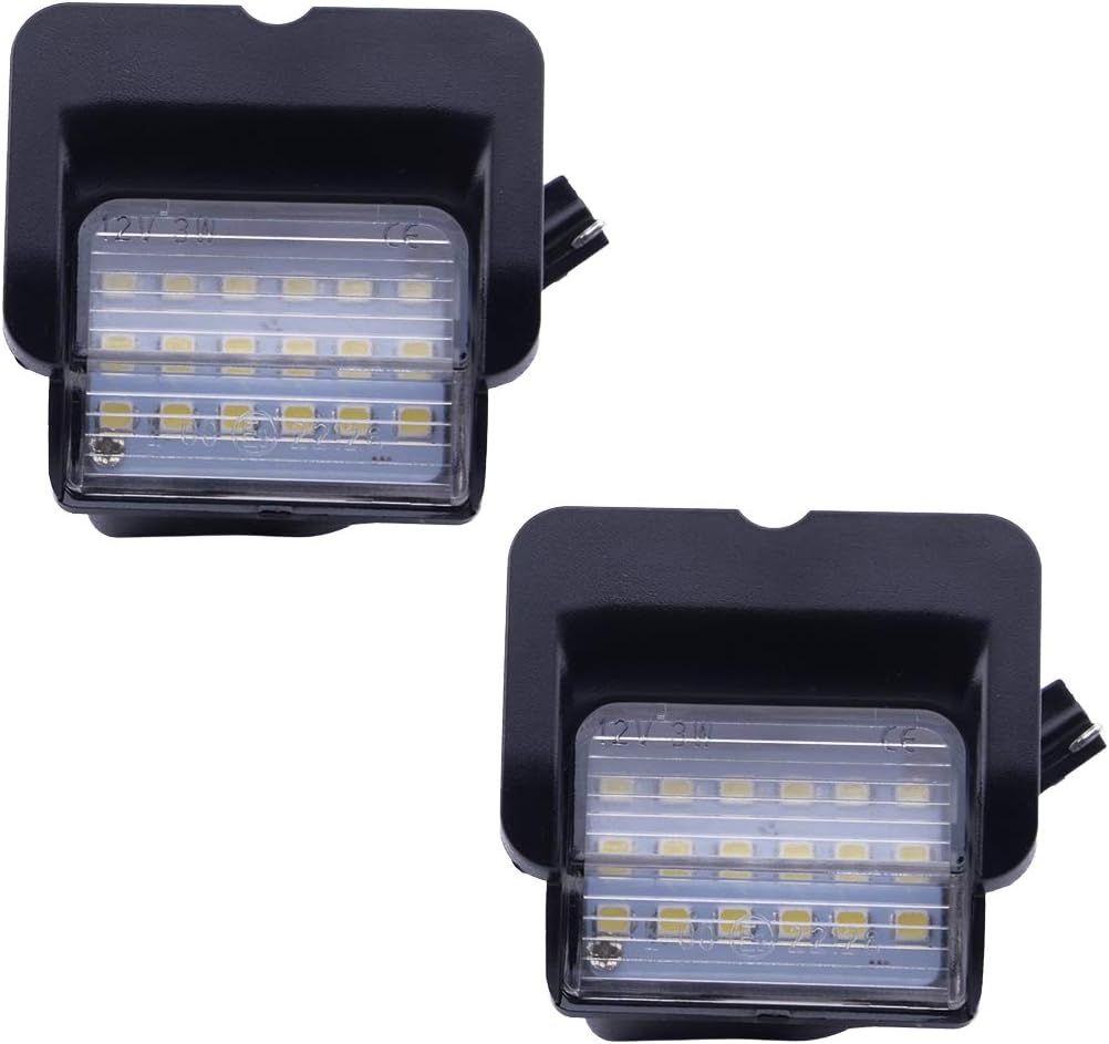 CITALL 2pcs LED Rear License Plate Number Light Lamp Fit