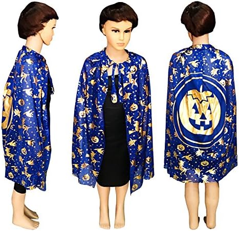 LUHEN Halloween Cloak Vampire Hooded Cosplay Costume Children Blue Cloak