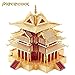 Piececool 2016 3D Metal Puzzle The Watchtower of Forbidden City Building Models P075-RG DIY 3D Laser Cut Models Jigsaw Toys