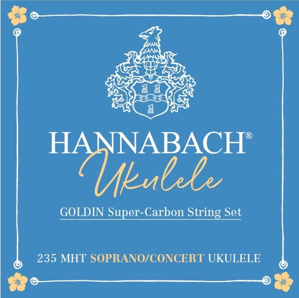 Hannabach Ukulele Strings Soprano/Concert, Goldin, Set 235MHT