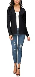 Women's Knit Cardigan Open Front Sweater Coat Long