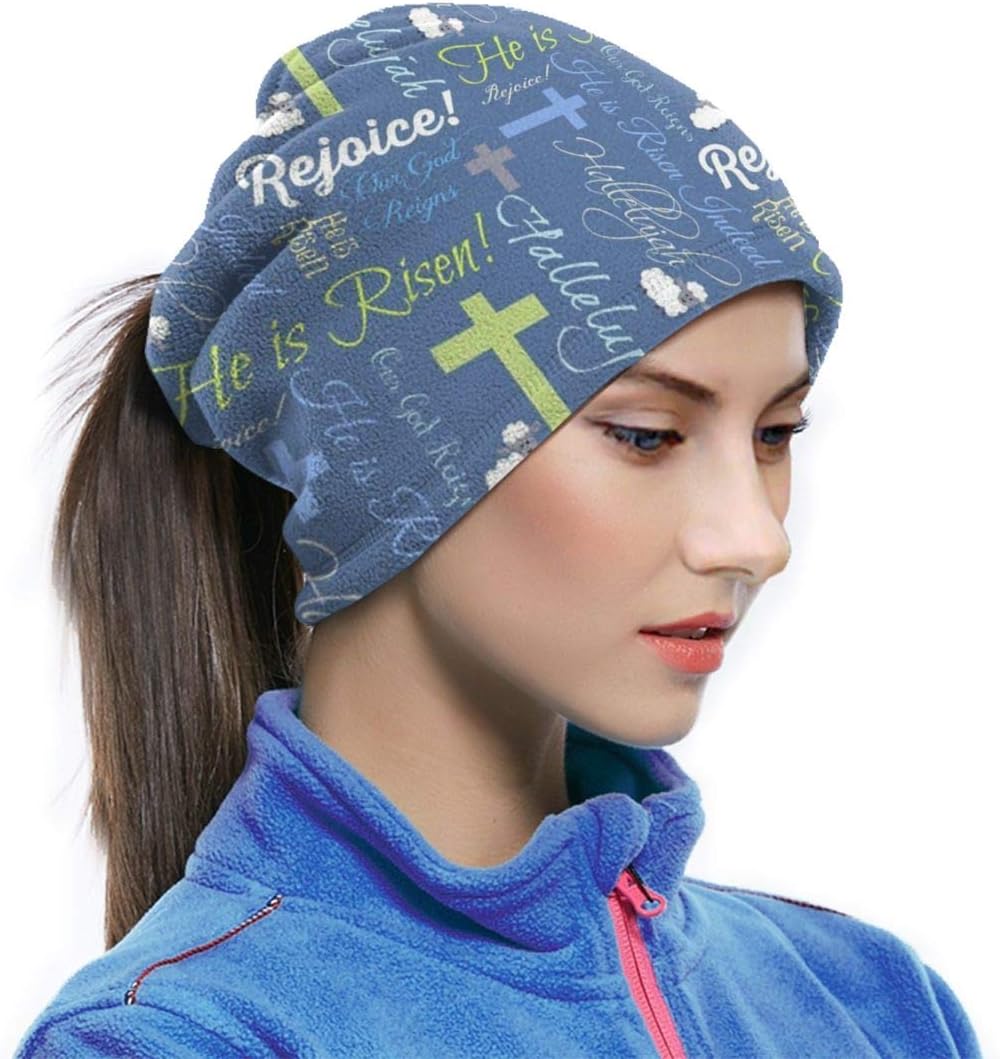antfeagor Christian He is Risen Valentine 2020 for Women Men Dust Wind Sun Protection Seamless Bandana Face for Rave Festival Outdoor Running Tube Multifunctional Headwear: Home & Kitchen