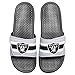 FOCO Las Vegas Raiders NFL Men's Stripe Legacy Sport Slide, Large