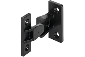 Hafele Keku Push-On Fitting Set - Bracket Connectors for False Front Panels, Cabinet Drawers, & Furniture (Screws Not Included)