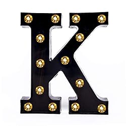 Foaky Black LED Marquee Number Lights Sign Light Up