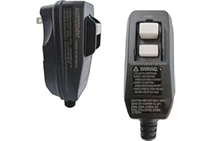 Kaper GFCI Plug Replacement, Auto-Monitoring, Manual Reset, 15A 2-Wire 2-Prong Safety Plug for Outdoor Use, Pressure Washer, 