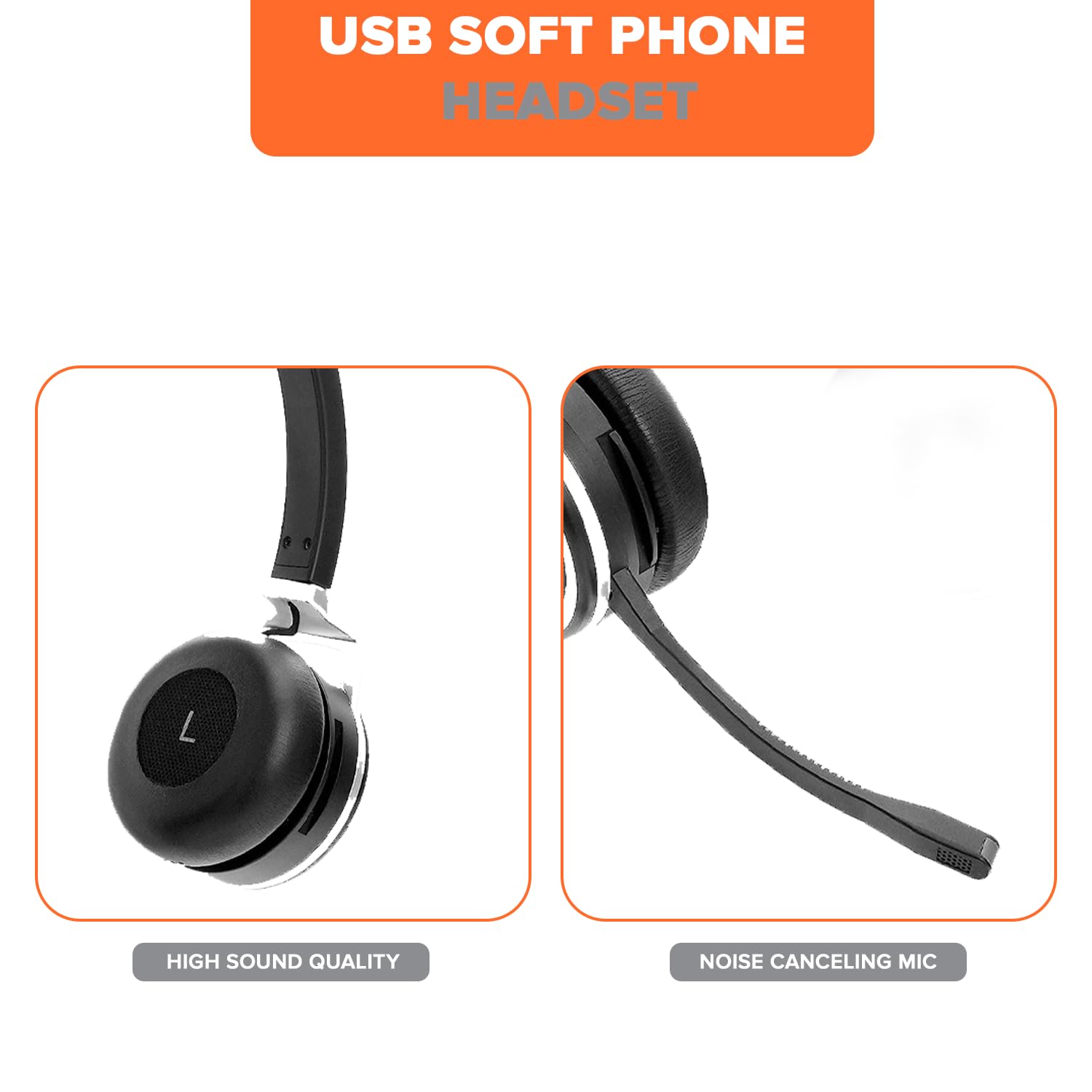 Spracht ZumBT-410 Prestige Bluetooth Headset with Noise-Canceling Microphone | Wireless Headset with Charging Base & USB Dongle for Computer | PC Head Set for Working from Home/Office/Teams/Zoom