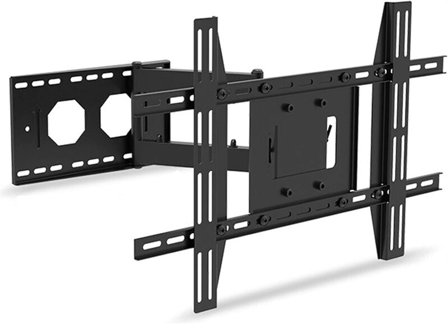 Full Motion TV Wall Mount Bracket Dual Articulating Arm Swivel 90
