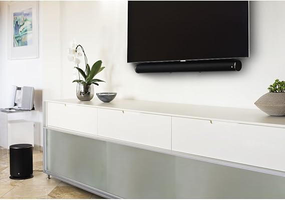 Hama Soundbar Wandhalterung Universell Fur Alle Gangigen Soundbars Auch Sonos Playbar Schwarz Amazon De Audio Hifi