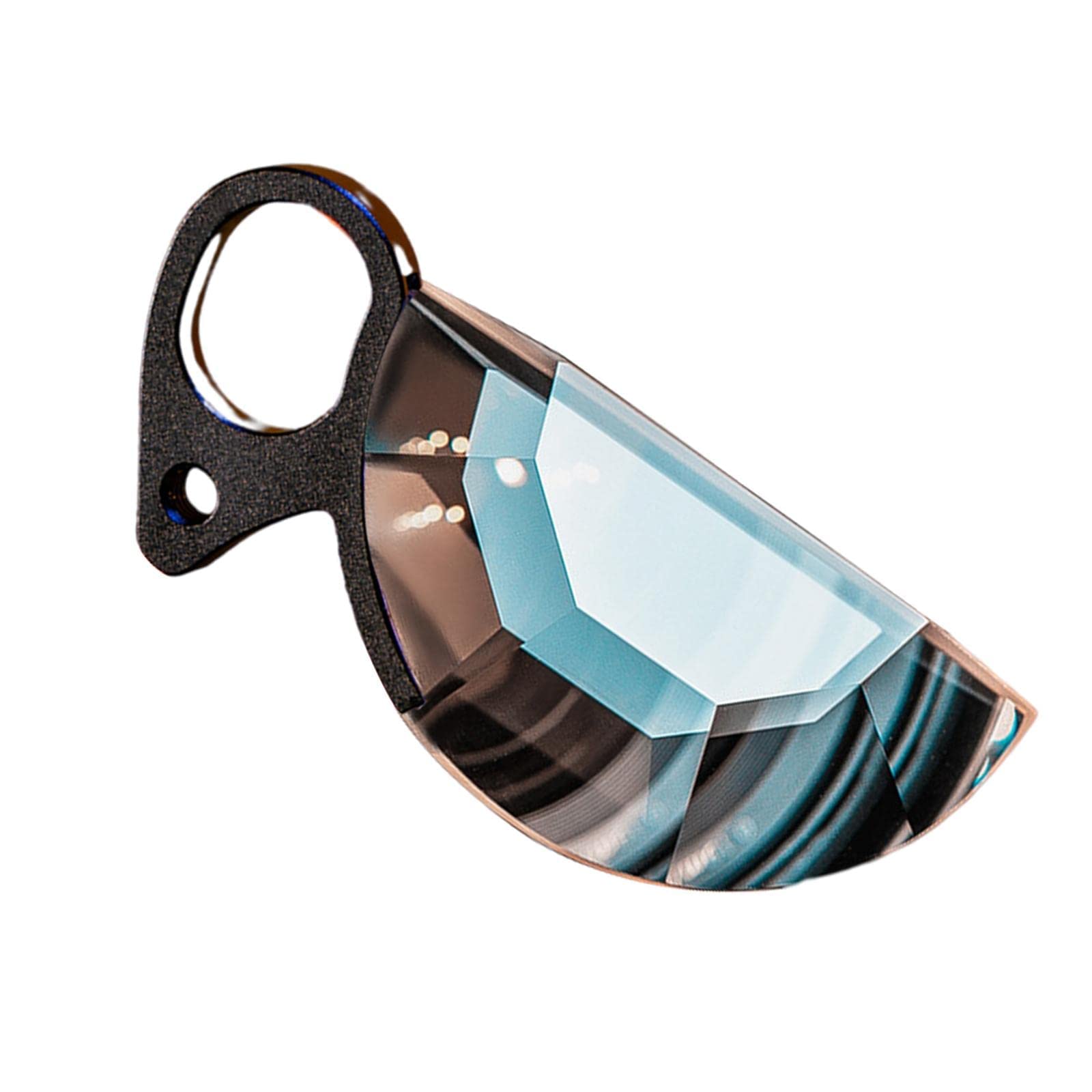 zalati Kaleidoscope Lens Semicircle Special Effects Camera Glass Filter Handheld Optical Glass Prism for Photographic