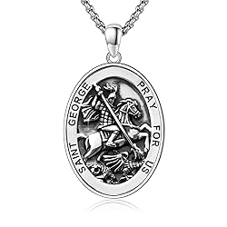 DOTBJ 925 Sterling Silver St George Pendant