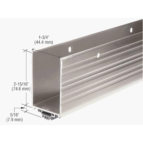 Door Extender Bottom & CRL Aluminum Wrap Around Door Shoe With Vinyl