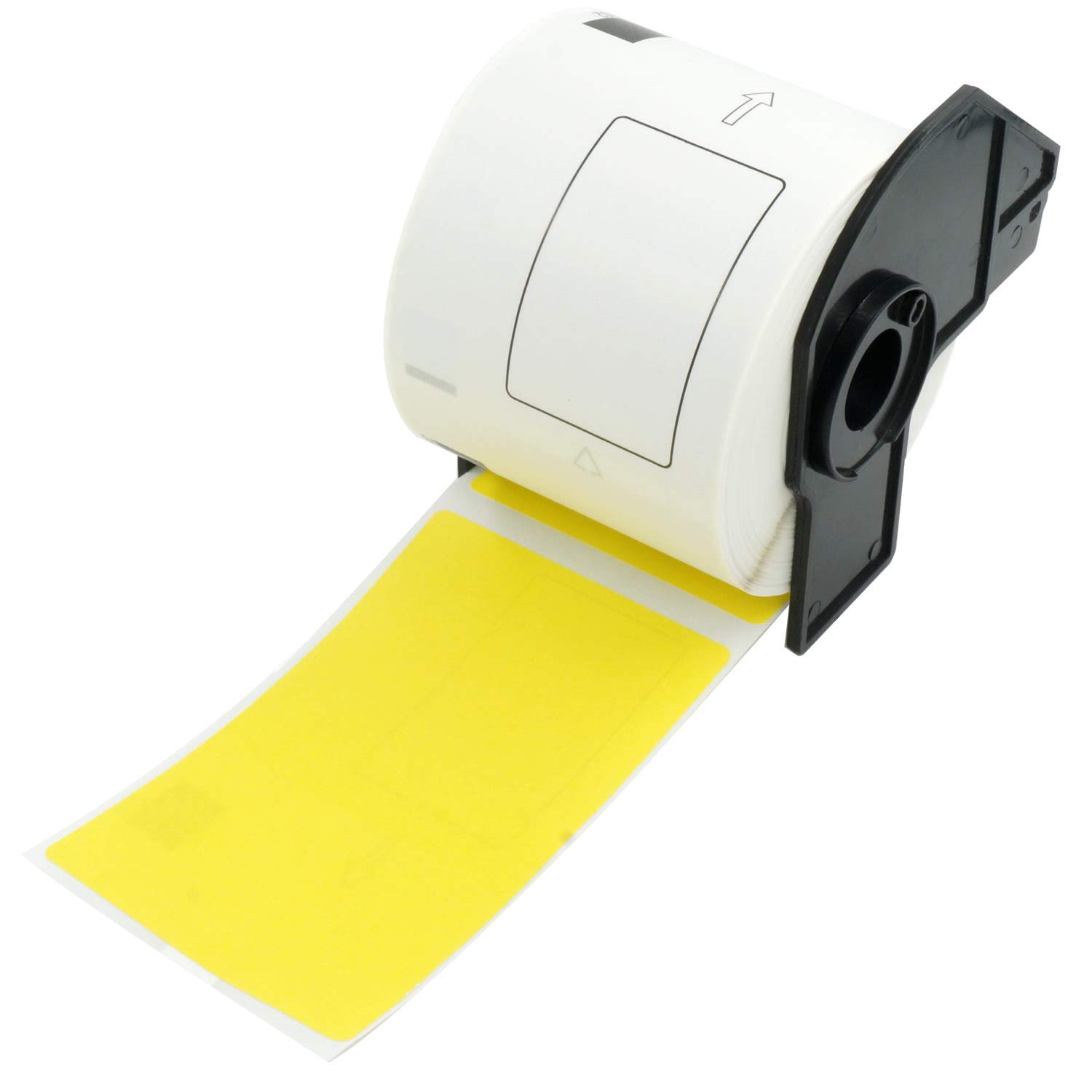 BETCKEY - 300 Yellow Labels Replacement for Brother DK-11202, 62mm x 100mm Shipping Labels Compatible with Brother QL Label Printers