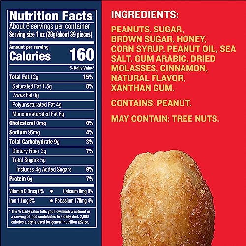 PLANTERS Salted Caramel Peanuts, Sweet and Salty Snacks, Plantbased