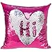 Pillowcase | IdealHouse Reversible Sequins Mermaid Magic Double Color Pattern Changing Stylish Glitter Pillow Cover for Home Sofa Throw Cushion Decorative 16