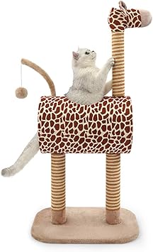 Amazon Furrytail キャットタワー 多頭飼い猫タワー 爪とぎポール付き コンド ティーザーおもちゃ かわいいキリン形猫の木 高さ105cm Furrytail キャットタワー 通販 Amazon Furrytail キャットタワー 多頭飼い猫タワー 爪とぎポール付き コンド ティーザーおもちゃ かわいいキリン形猫の木 高さ105cm Furrytail キャットタワー 通販