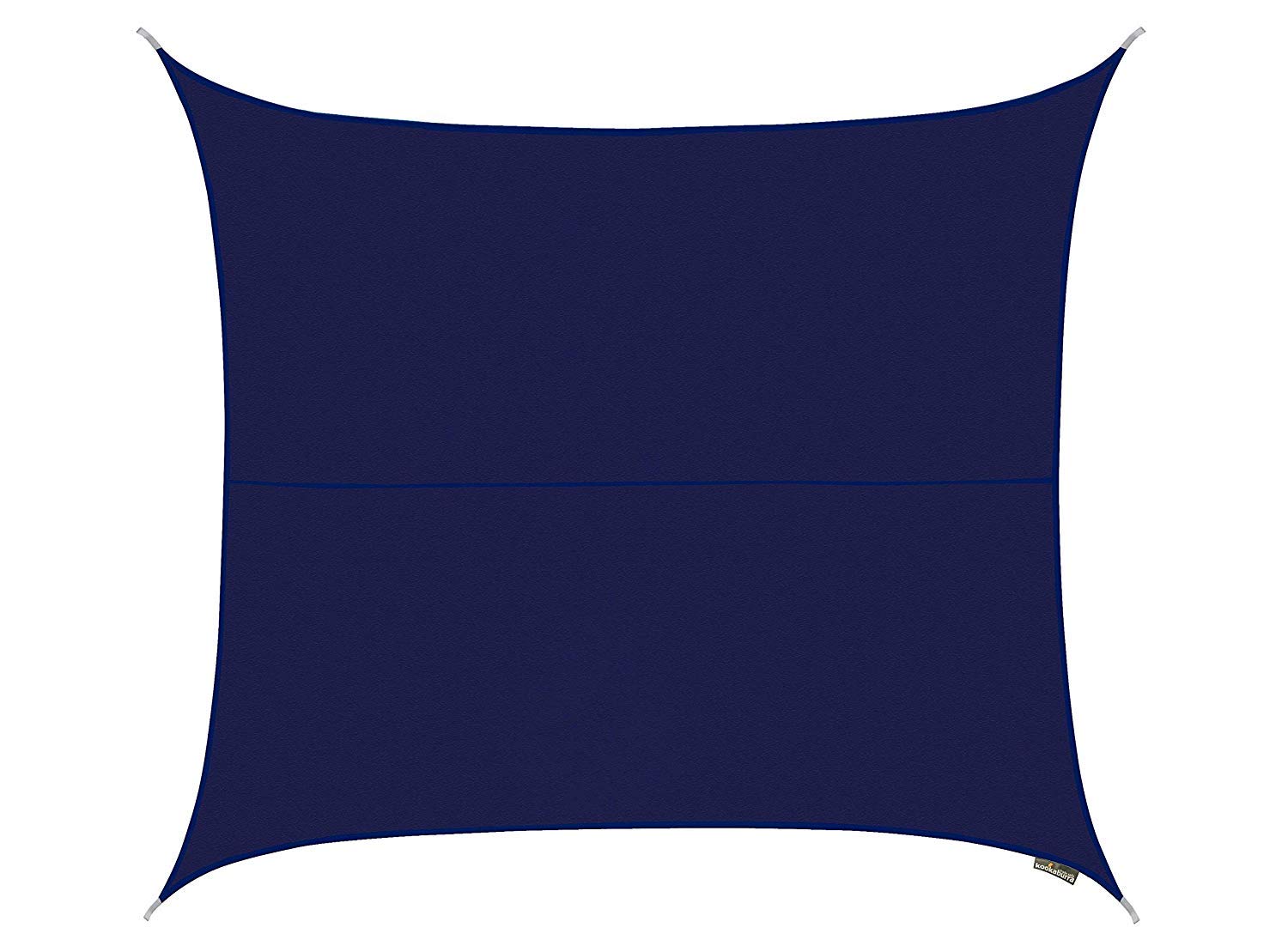 Kookaburra 2m Square Water Resistant Garden Patio Sun Shade Sail Canopy 96.5% UV Block with Free Rope (Blue)