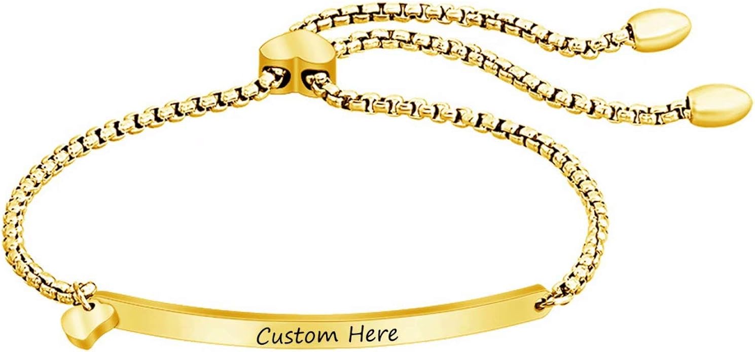 Bracelets de Nom Personnalisés Bracelets Gravés Personnalisés pour